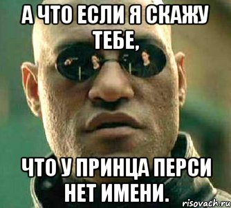 а что если я скажу тебе, что у принца перси нет имени., Мем  а что если я скажу тебе