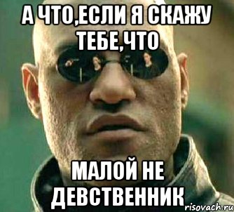 а что,если я скажу тебе,что малой не девственник, Мем  а что если я скажу тебе