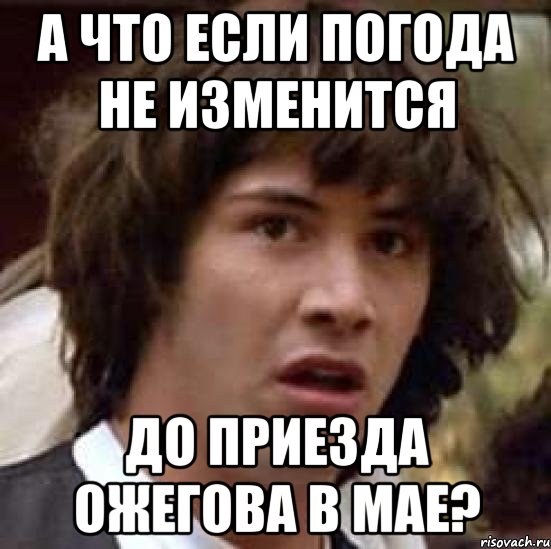 а что если погода не изменится до приезда ожегова в мае?, Мем А что если (Киану Ривз)