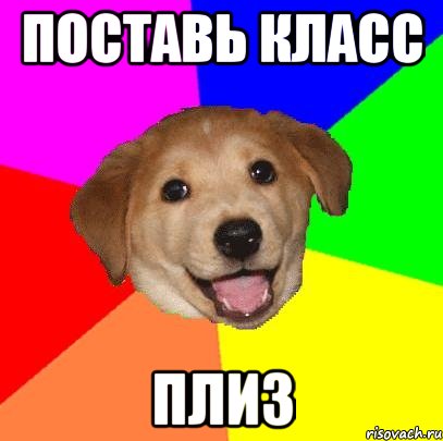 поставь класс плиз, Мем Advice Dog