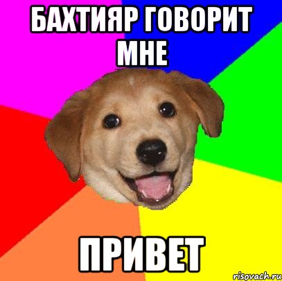 бахтияр говорит мне привет, Мем Advice Dog