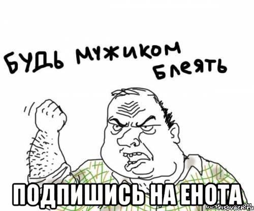  подпишись на енота, Мем блять