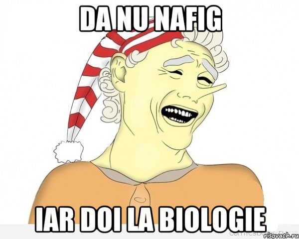 da nu nafig iar doi la biologie, Мем буратино