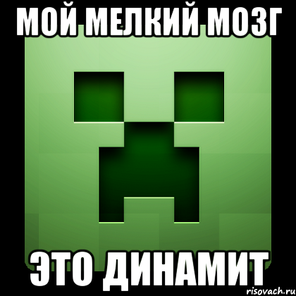 мой мелкий мозг это динамит, Мем Creeper