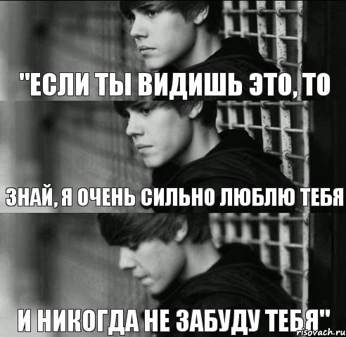 "если ты видишь это, то знай, я очень сильно люблю тебя и никогда не забуду тебя", Комикс  джастин