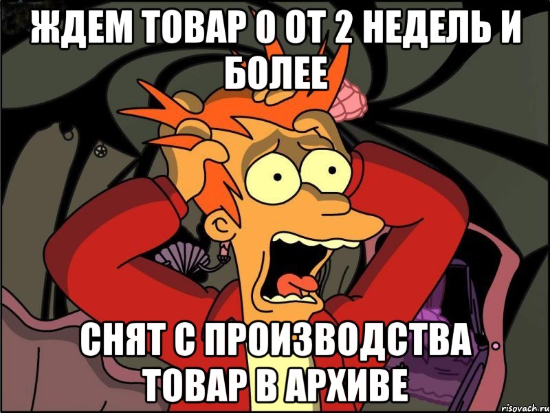 ждем товар 0 от 2 недель и более снят с производства товар в архиве, Мем Фрай в панике