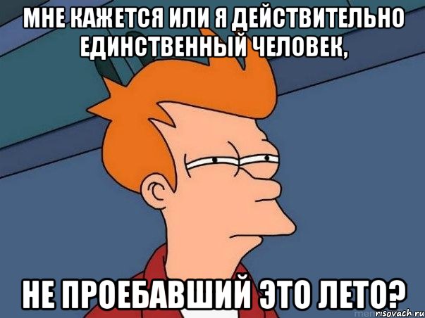 мне кажется или я действительно единственный человек, не проебавший это лето?, Мем  Фрай (мне кажется или)