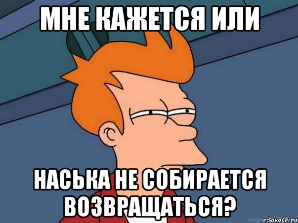 мне кажется или наська не собирается возвращаться?, Мем  Фрай (мне кажется или)