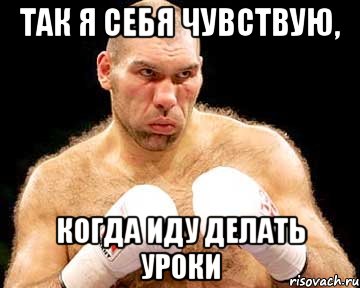 так я себя чувствую, когда иду делать уроки