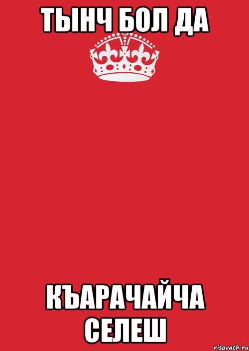 тынч бол да къарачайча селеш, Комикс Keep Calm 3