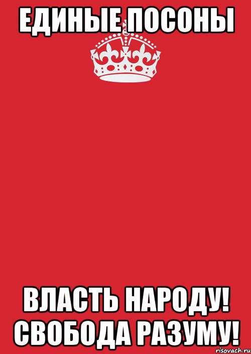 единые посоны власть народу! свобода разуму!, Комикс Keep Calm 3