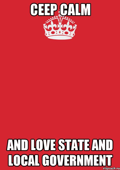 ceep calm and love state and local government, Комикс Keep Calm 3