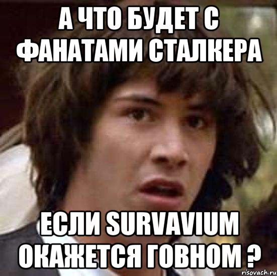 а что будет с фанатами сталкера если survavium окажется говном ?, Мем А что если (Киану Ривз)