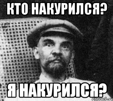 кто накурился? я накурился?, Мем   Ленин удивлен