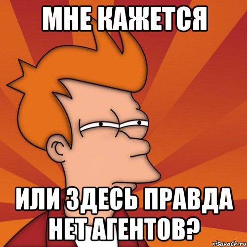 мне кажется или здесь правда нет агентов?, Мем Мне кажется или (Фрай Футурама)