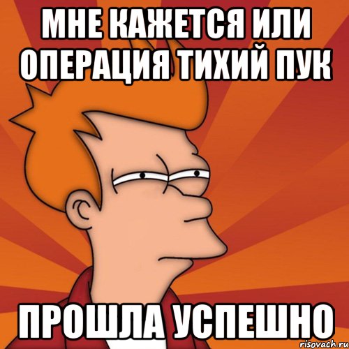 мне кажется или операция тихий пук прошла успешно, Мем Мне кажется или (Фрай Футурама)