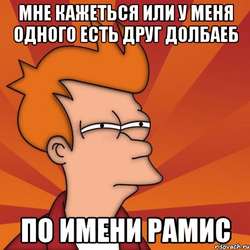 мне кажеться или у меня одного есть друг долбаеб по имени рамис, Мем Мне кажется или (Фрай Футурама)