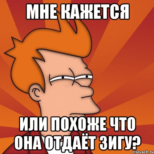 мне кажется или похоже что она отдаёт зигу?, Мем Мне кажется или (Фрай Футурама)