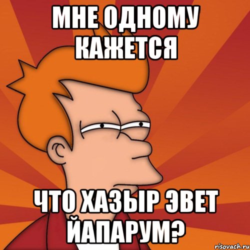 мне одному кажется что хазыр эвет йапарум?, Мем Мне кажется или (Фрай Футурама)