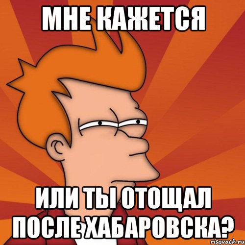 мне кажется или ты отощал после хабаровска?, Мем Мне кажется или (Фрай Футурама)