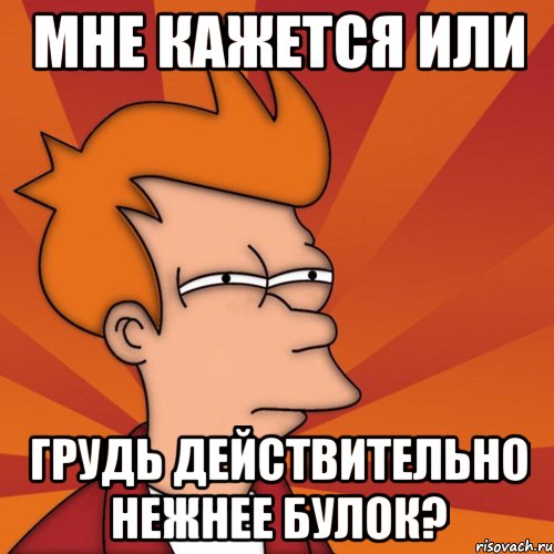 мне кажется или грудь действительно нежнее булок?, Мем Мне кажется или (Фрай Футурама)