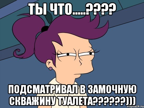 ты что.....??? подсматривал в замочную скважину туалета???))), Мем Мне кажется или (с Лилой)