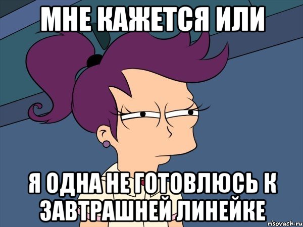 мне кажется или я одна не готовлюсь к завтрашней линейке, Мем Мне кажется или (с Лилой)