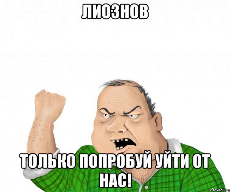 лиознов только попробуй уйти от нас!, Мем мужик