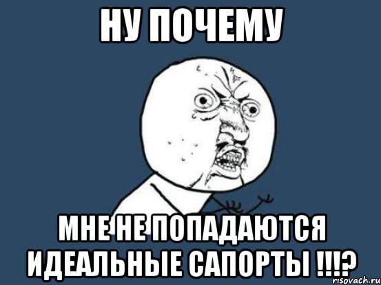 ну почему мне не попадаются идеальные сапорты !!!?, Мем Ну почему