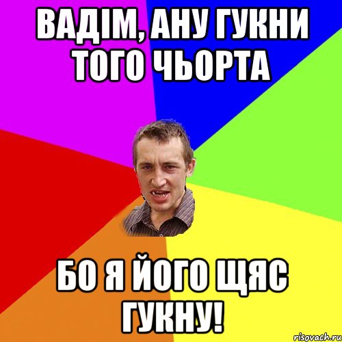 вадім, ану гукни того чьорта бо я його щяс гукну!, Мем Чоткий паца