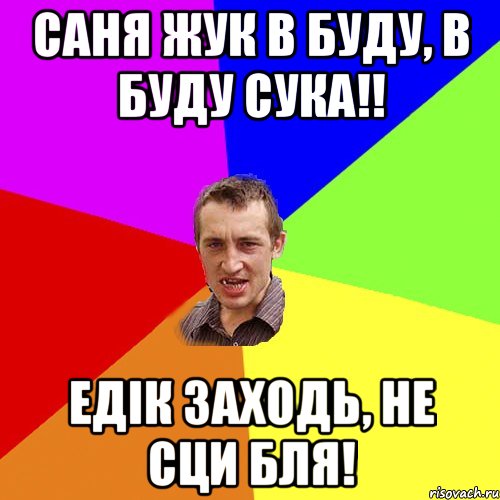 саня жук в буду, в буду сука!! едік заходь, не сци бля!, Мем Чоткий паца