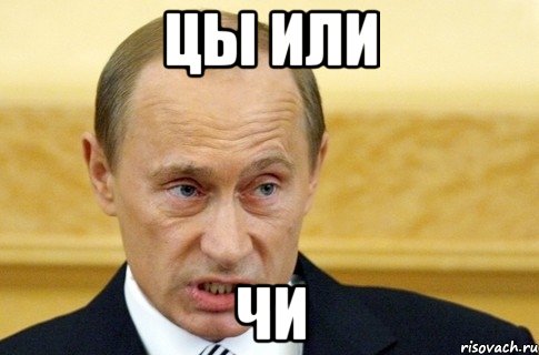 цы или чи, Мем путин