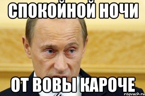 спокойной ночи от вовы кароче, Мем путин