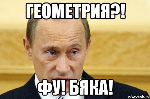 геометрия?! фу! бяка!, Мем путин