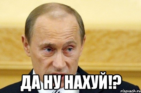  да ну нахуй!?, Мем путин