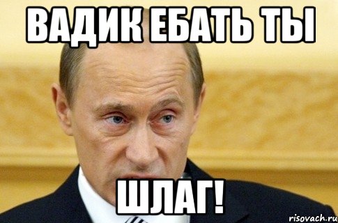 вадик ебать ты шлаг!, Мем путин