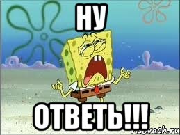 ну ответь!!!, Мем Спанч Боб плачет