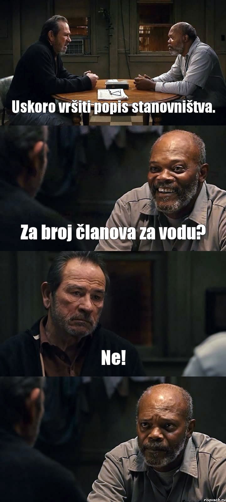 Uskoro vršiti popis stanovništva. Za broj članova za vodu? Ne! , Комикс The Sunset Limited