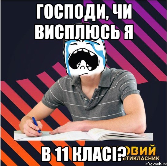 господи, чи висплюсь я в 11 класі?, Мем Типовий одинадцятикласник