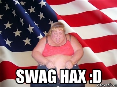  swag нах :d, Мем Толстая американка