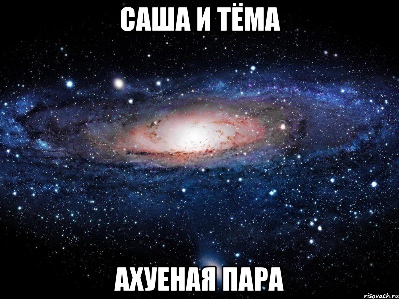 саша и тёма ахуеная пара, Мем Вселенная