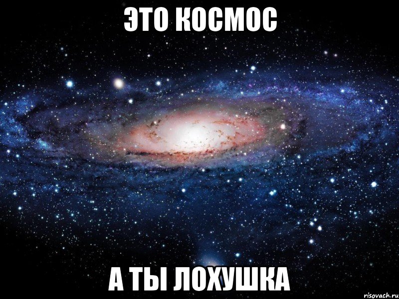 это космос а ты лохушка, Мем Вселенная