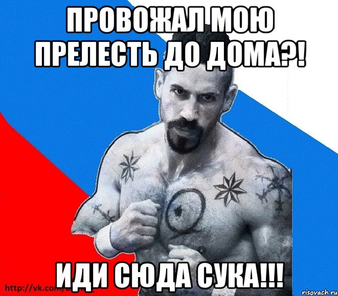 провожал мою прелесть до дома?! иди сюда сука!!!, Мем Юрий БОЙКО