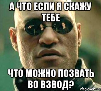 а что если я скажу тебе что можно позвать во взвод?, Мем  а что если я скажу тебе