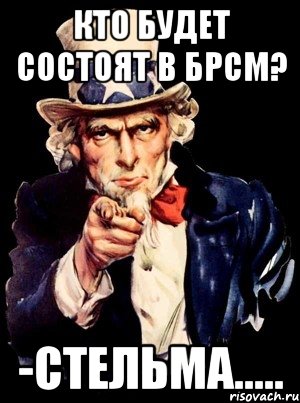 кто будет состоят в брсм? -стельма....., Мем а ты