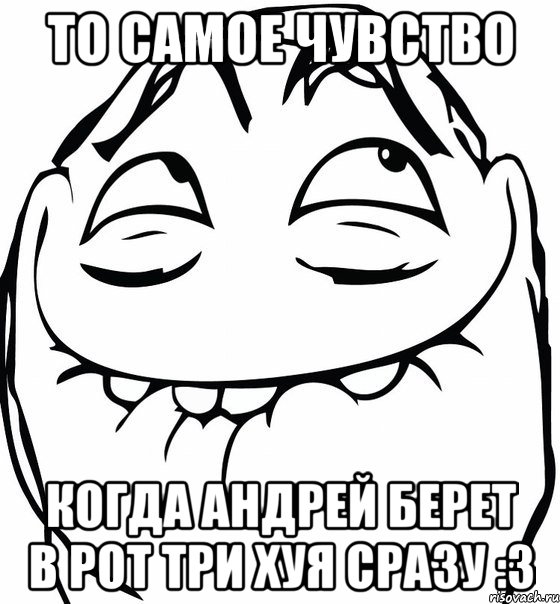 то самое чувство когда андрей берет в рот три хуя сразу :3, Мем  аааа