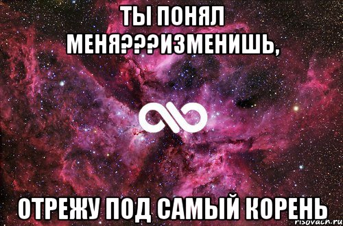 ты понял меня???изменишь, отрежу под самый корень, Мем офигенно