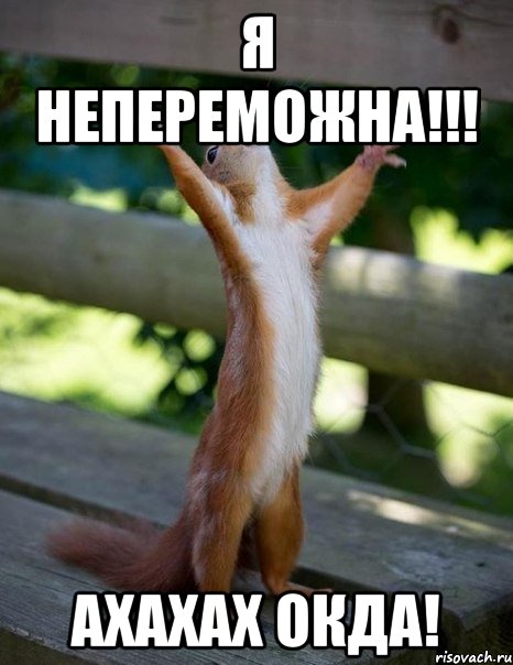 я непереможна!!! ахахах окда!, Мем    белка молится