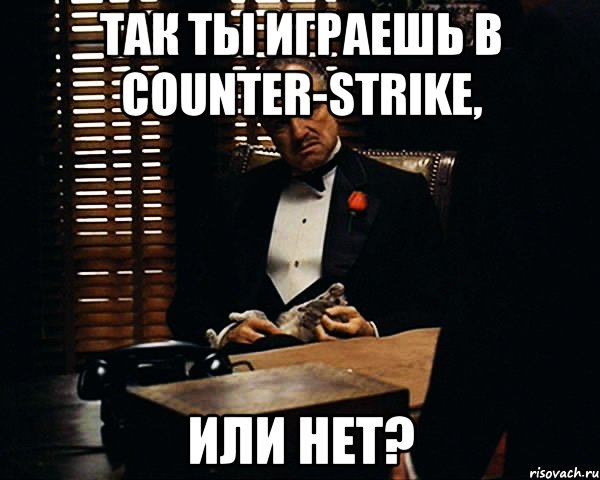 так ты играешь в counter-strike, или нет?