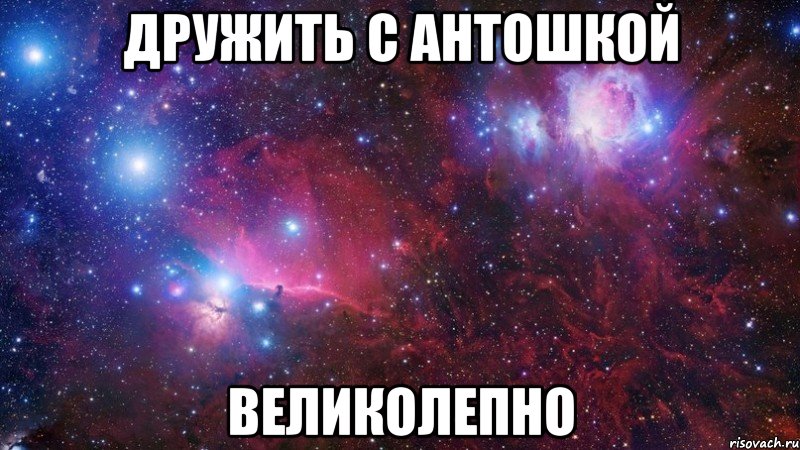 дружить с антошкой великолепно